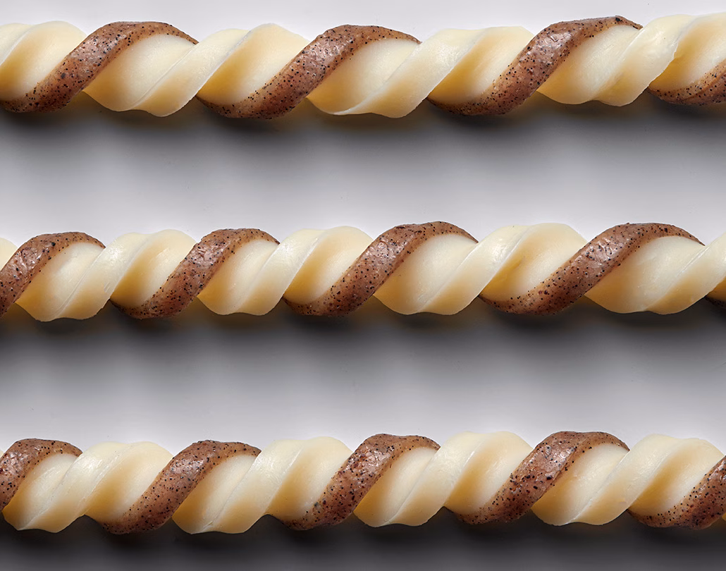 Bonbon torsade chocomel vanille